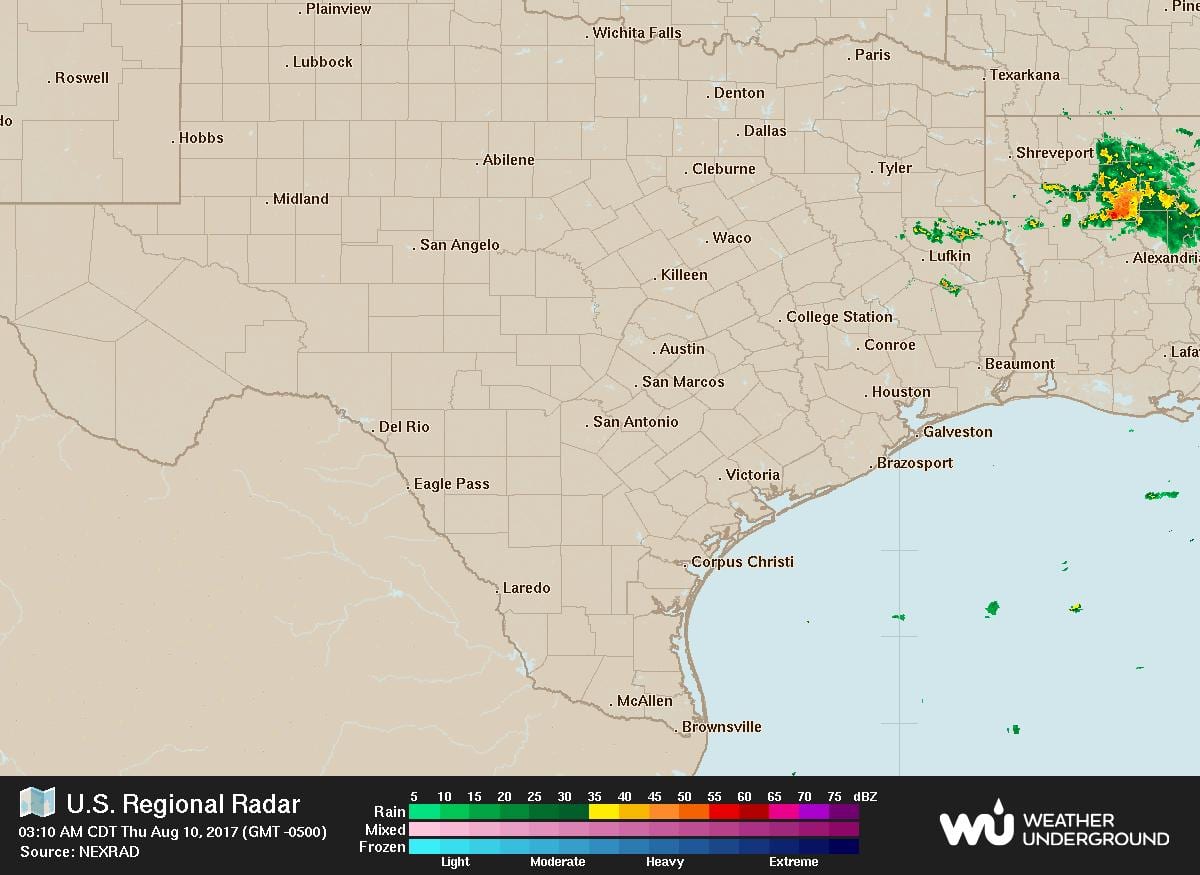 térkép Austin radar