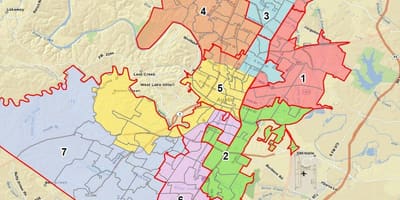Térkép Austin ISD