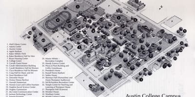 Austin egyetemi campus térkép