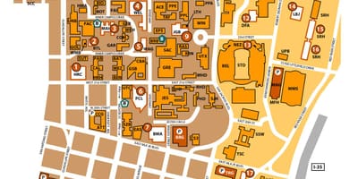 University of texas-Austin térkép